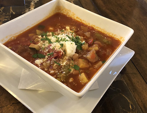 Tomato Soup with Smoked Chicken | Canyon Villa Inn | Paso Robles, Ca